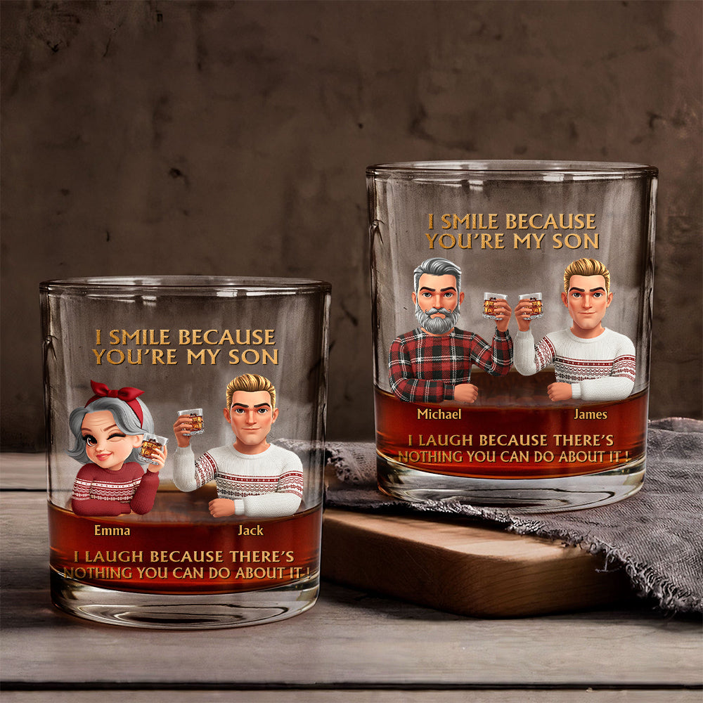 Gift For Son/ Father/ Daughter... - Personalized Father Whiskey Glass