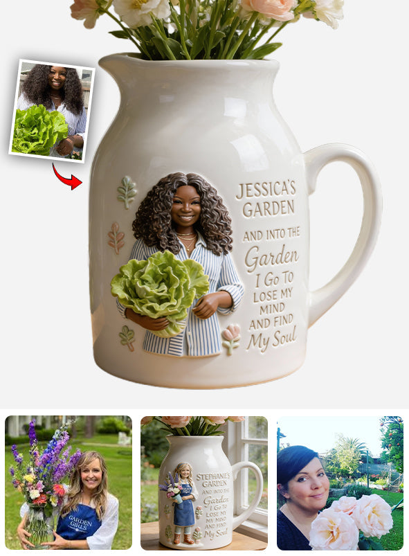 Cadeau pour les passionnés de jardinage - Vase à fleurs en céramique personnalisé