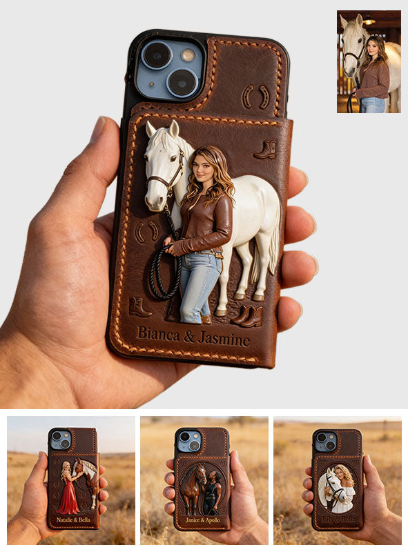 Horse Girl - Personalized Horse Wallet Phone Case