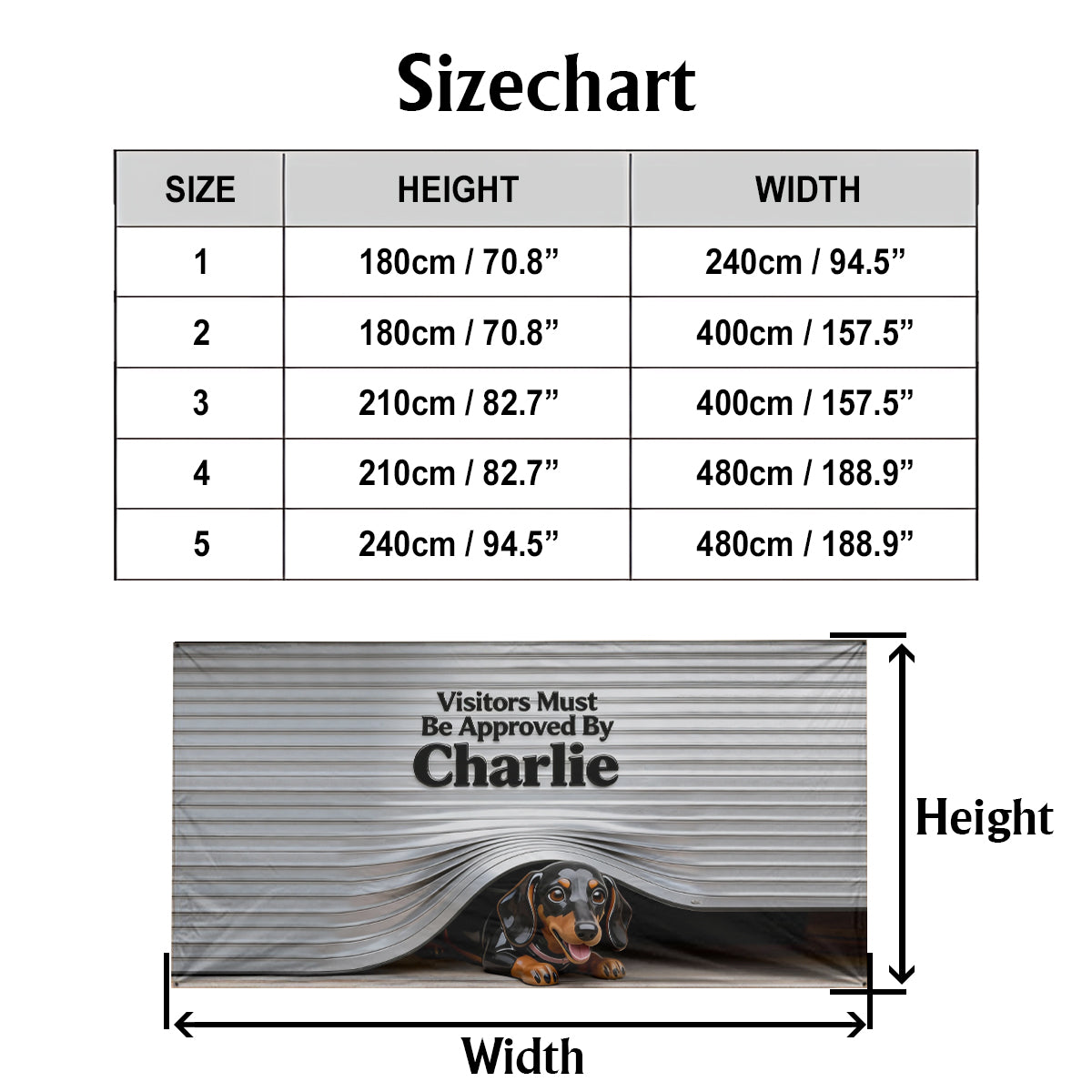 Custom Any Pet Photo - Personalized Dog Garage Door Banner