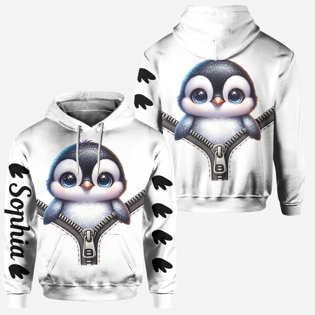 Cute Penguin - Personalized Penguin Lover Hoodie and Leggings