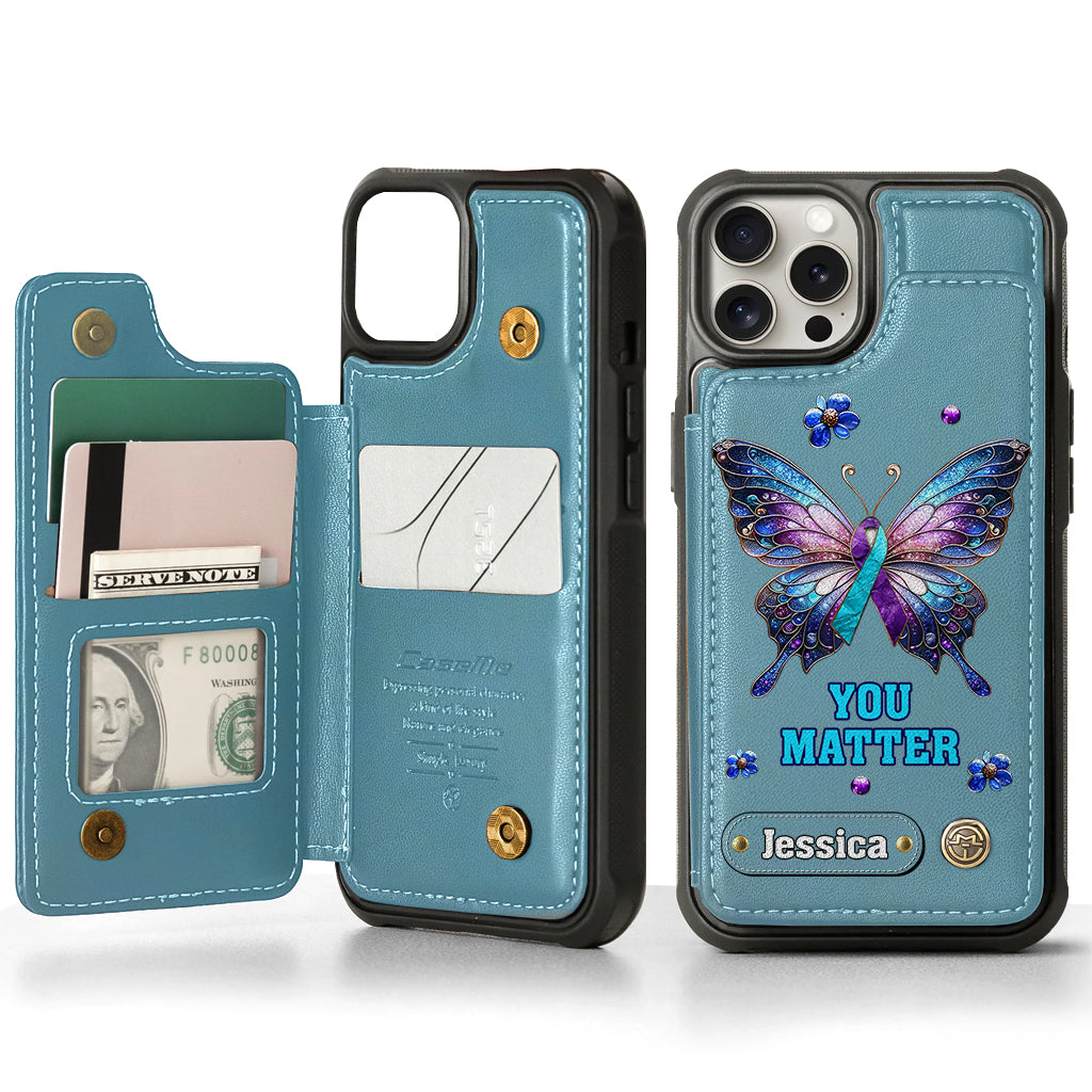 You Matter - Personalized Suicide Prevention Wallet Phone Case