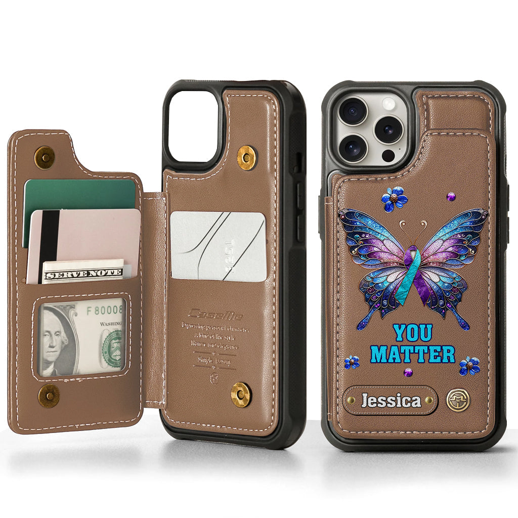 You Matter - Personalized Suicide Prevention Wallet Phone Case
