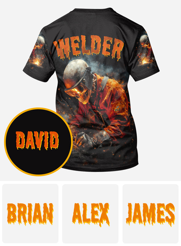 Gift For Welder Man - Personalized Welder All Over Shirt