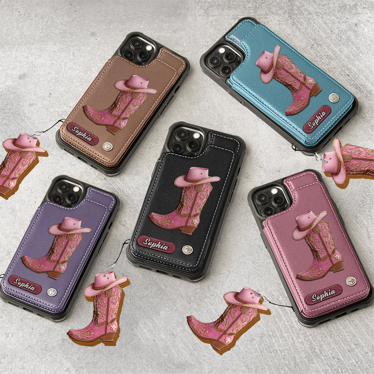 Western Spirit - Personalized Cowgirl Wallet Phone Case