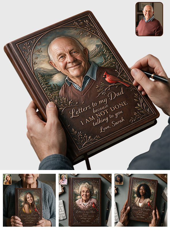 Letter To Someone - Personalized Memorial Leather Journal