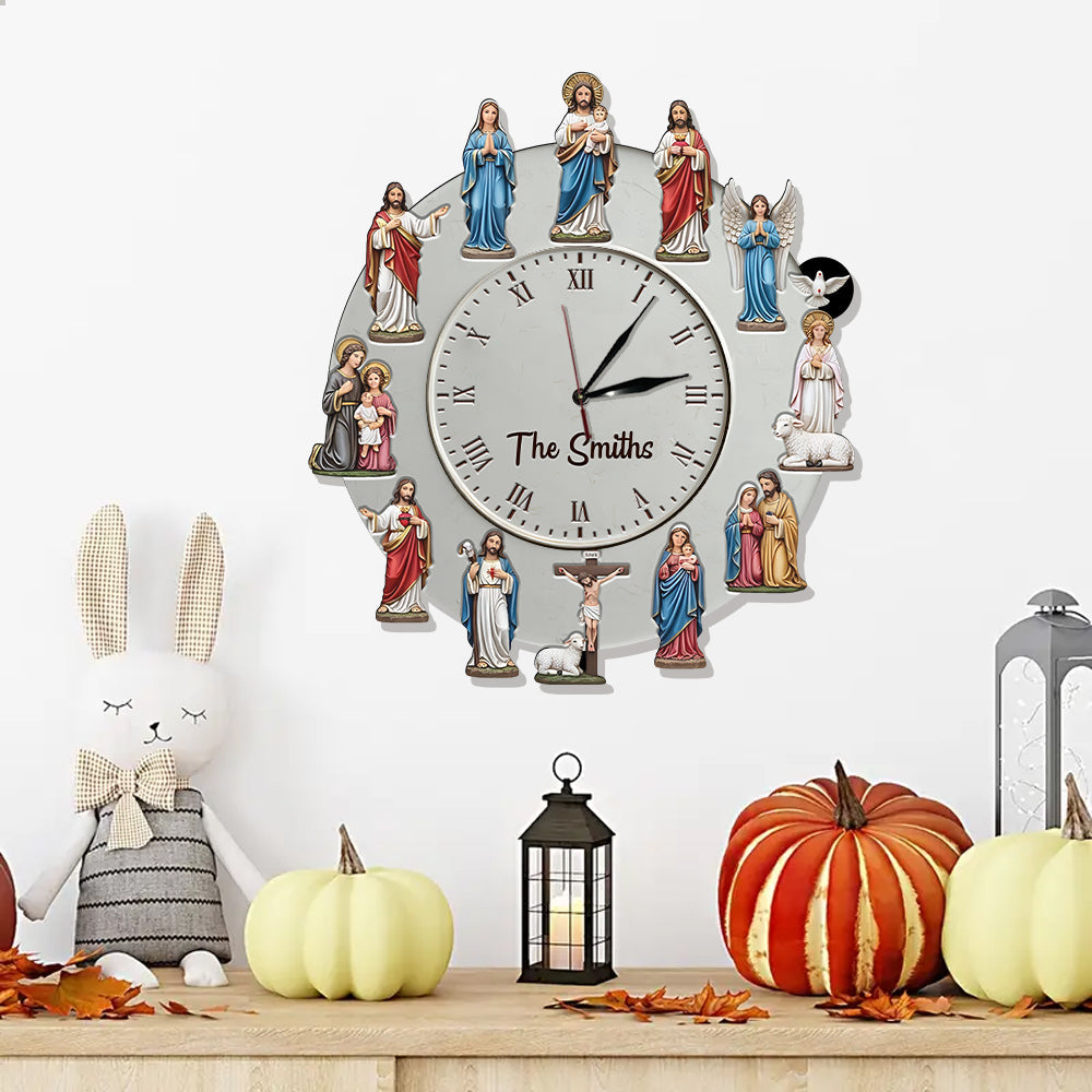 Timeless Faith - Personalized Christian LED Light Wall Clock