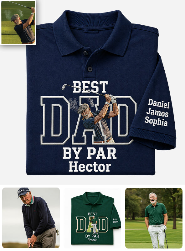 Bester Papa - Personalisierte Herren Polo-Shirt