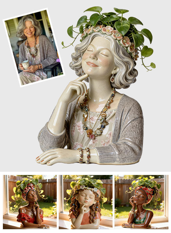 Thinking - Personalized Gardening Acrylic Pot