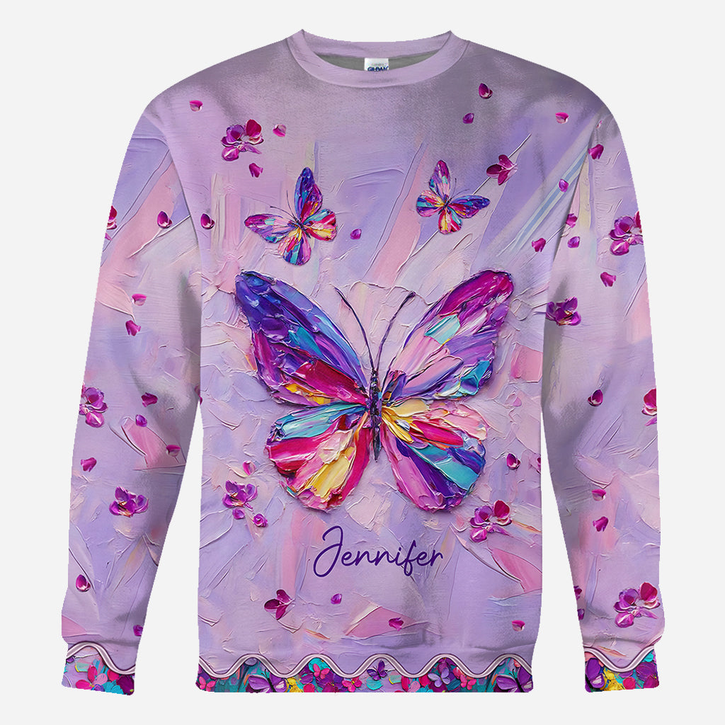 Beautiful Butterfly - Personalized Butterfly All Over Shirt