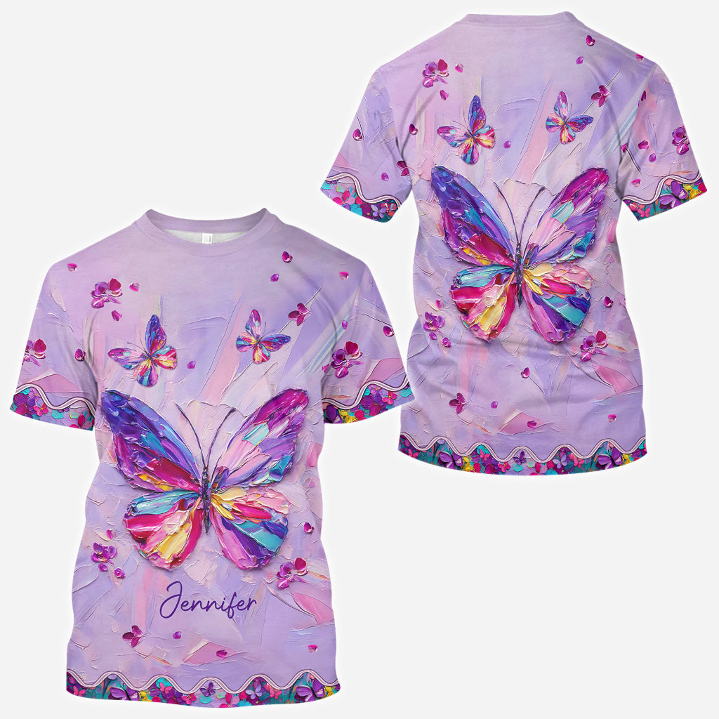 Beautiful Butterfly - Personalized Butterfly All Over Shirt