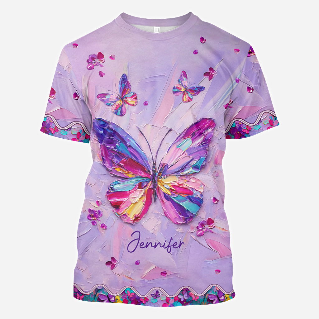 Beautiful Butterfly - Personalized Butterfly All Over Shirt