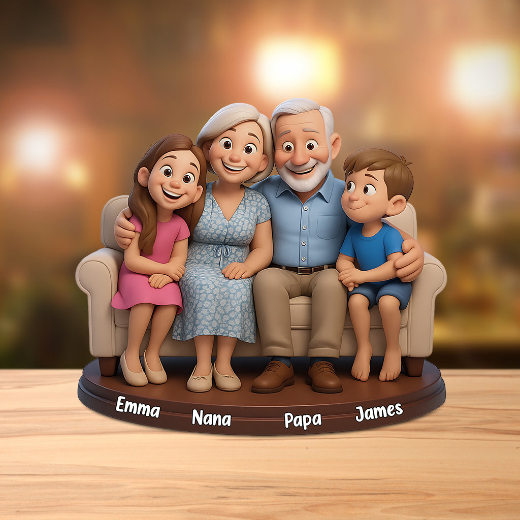 We Love You - Personalized Grandma Custom Shaped Acrylic Plaque