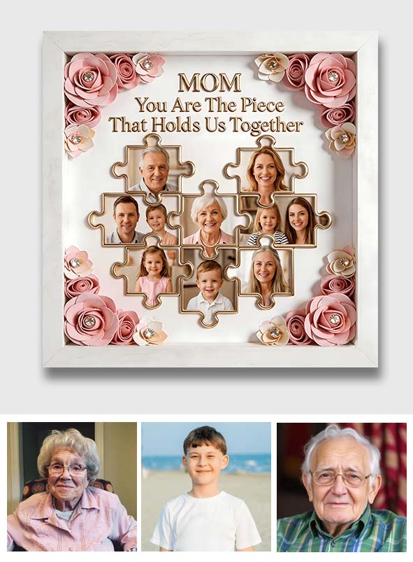 Gift For Mother/ Grandma/ Nana... Custom Birthmonth Flower - Personalized Mother Custom Shaped Acrylic Plaque