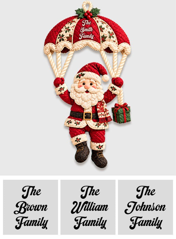 Ho Ho Ho - Personalized Christmas Quilted Door Hanger