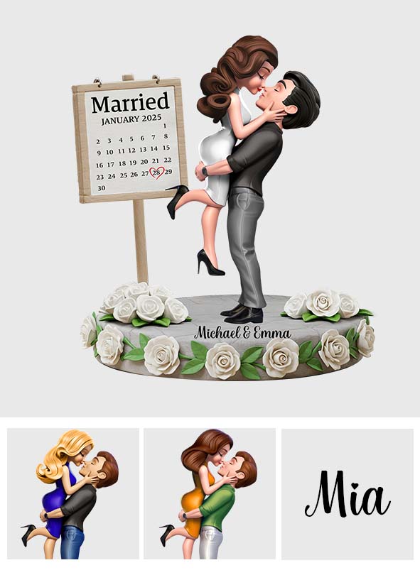 Happy Anniversary My Love - Personalized Couple Custom Shaped Acrylic Plaque