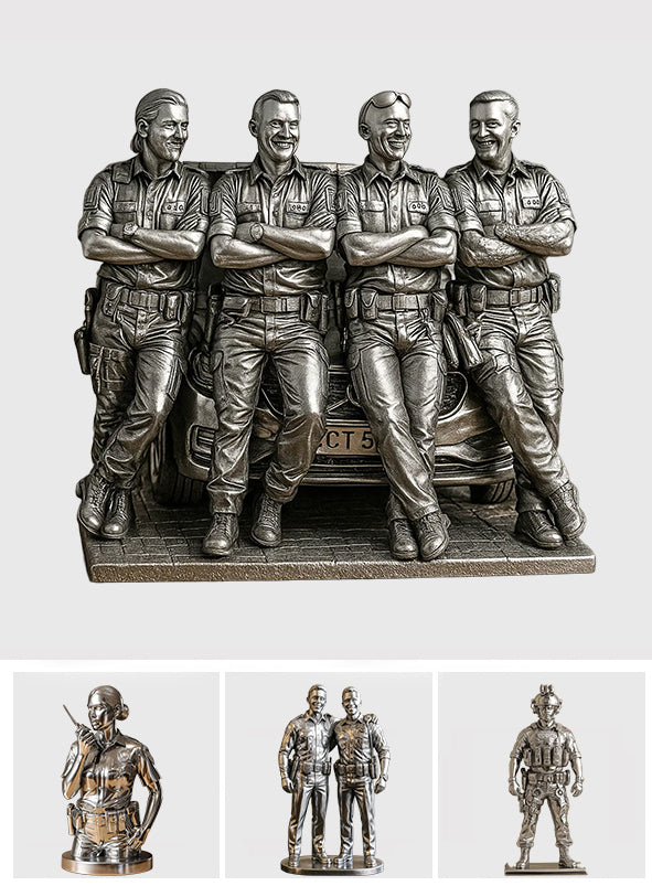 Any Photo - Personalized Police Officer Custom Shaped Acrylic Plaque