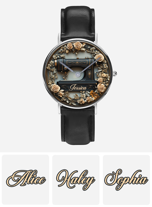 Vintage Sewing Machine - Personalized Sewing Hand Watch
