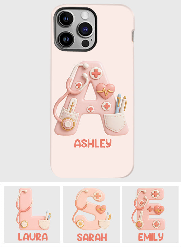 Nurse Alphabet Custom - Personalized Nurse Full Print Phone Case