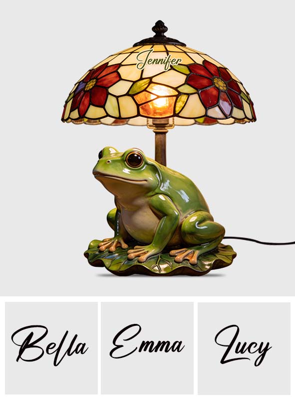 Love Frog – Personalisierte Acryl-LED-Nachtleuchte in Froschform
