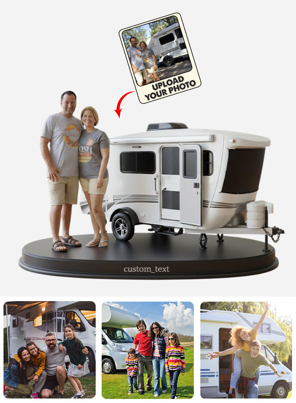 Home Is Where We Park It - Personalized Camping Custom Shaped Acrylic Plaque