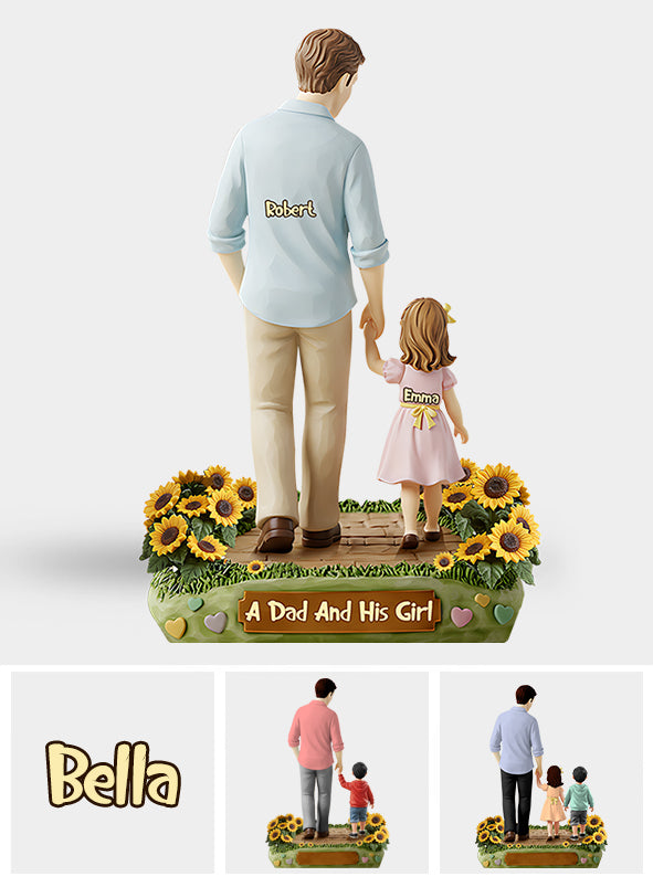 I Love You Dad - Personalized Father Custom Shaped Acrylic Plaque