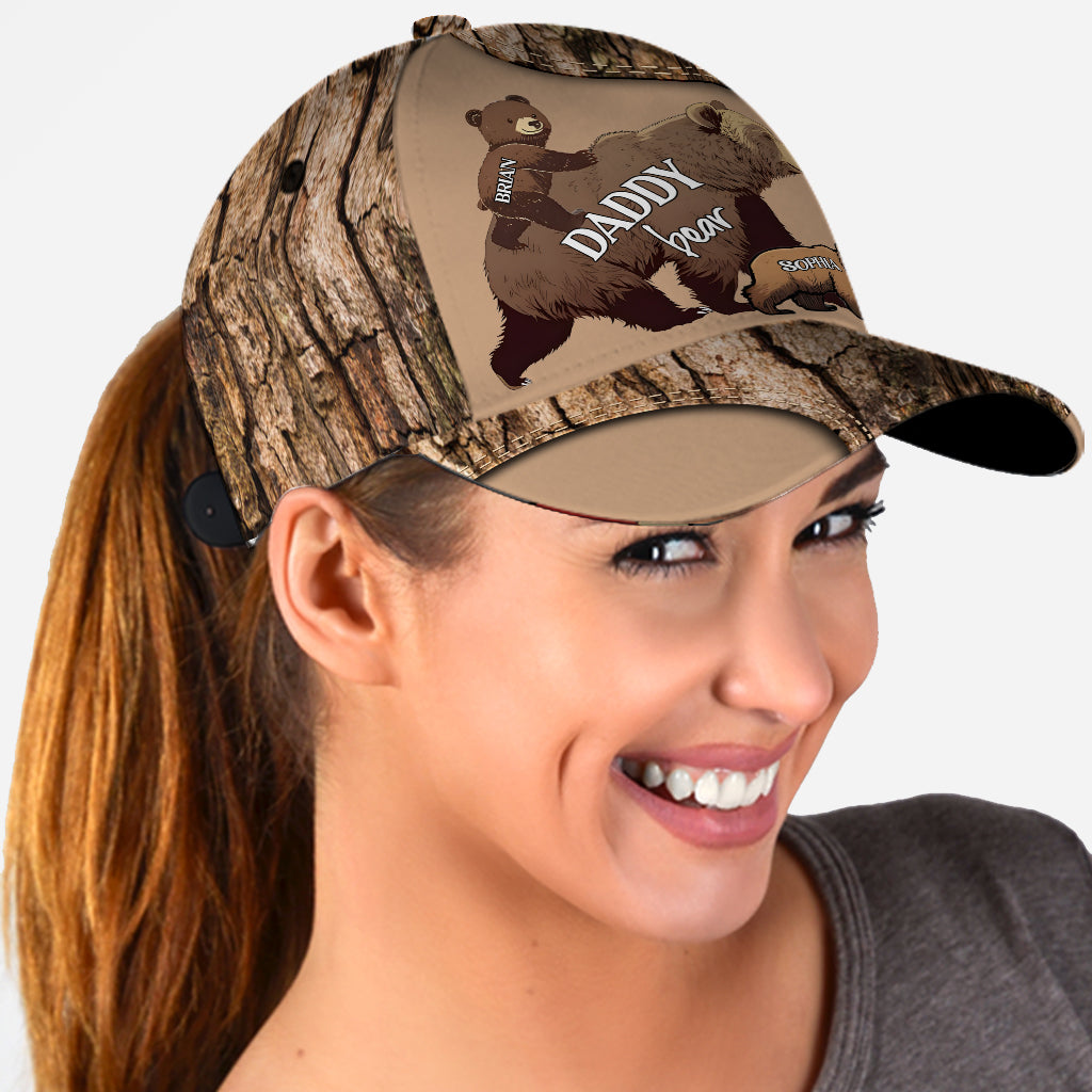 Papa Bear with Cubs - Personalized Bear Classic Cap