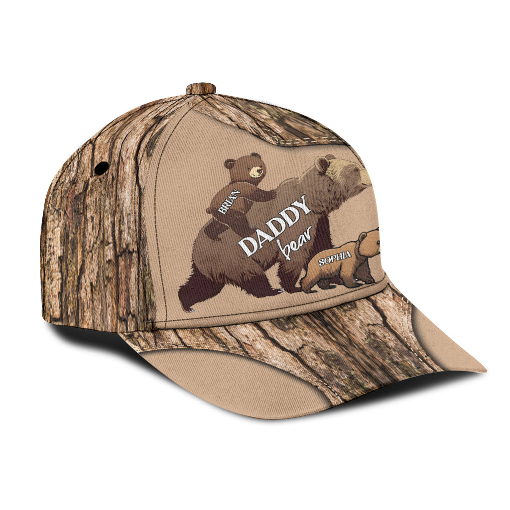 Papa Bear with Cubs - Personalized Bear Classic Cap