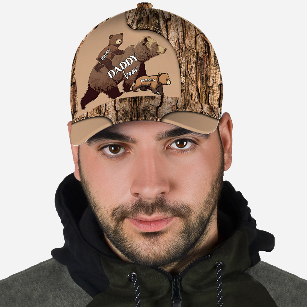 Papa Bear with Cubs - Personalized Bear Classic Cap