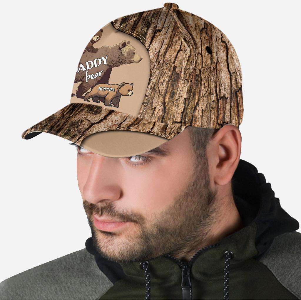 Papa Bear with Cubs - Personalized Bear Classic Cap