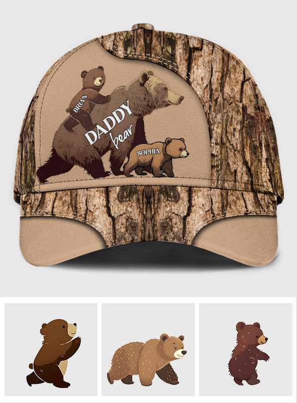 Papa Bear with Cubs - Personalized Bear Classic Cap