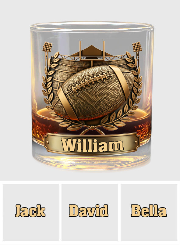 Verre à whisky personnalisé « Victory Sip » en forme de ballon de football