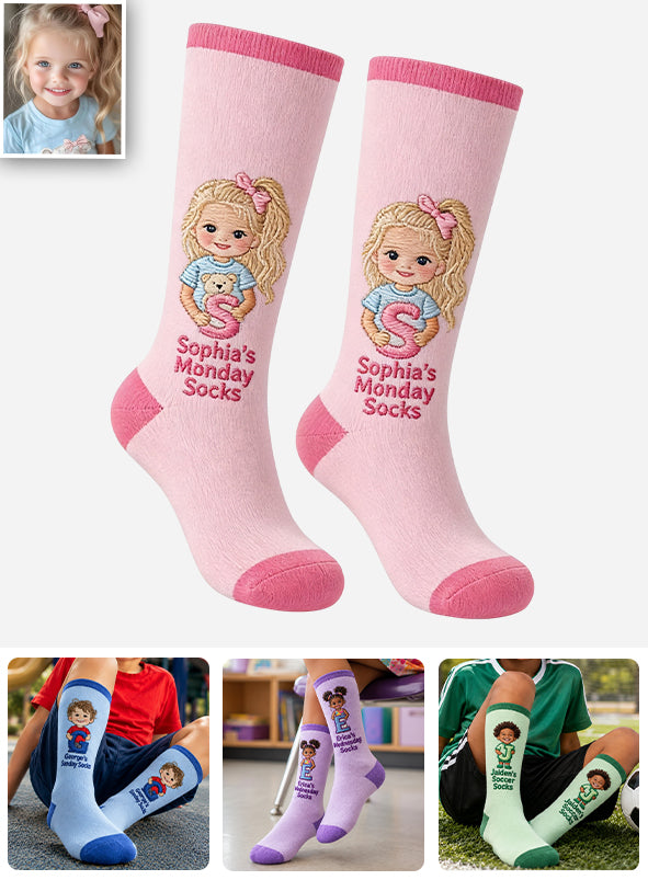Personalisierte Kinder Socken - Any Photo Lucky Day