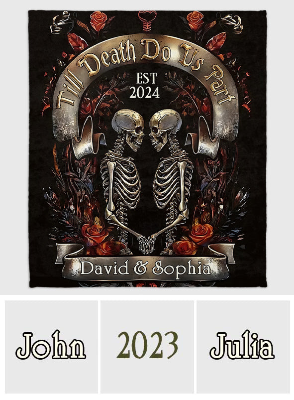 Bis dass der Tod uns scheidet – Personalisierte Pärchendecke