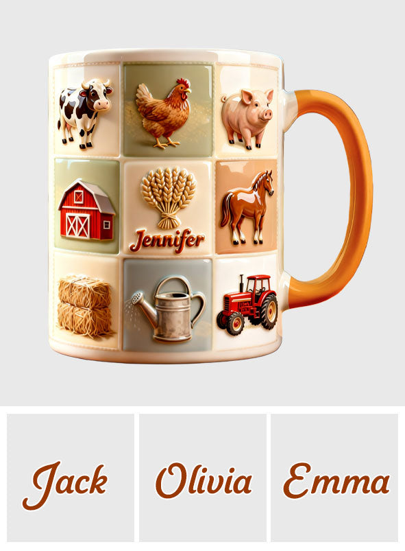 Farmer Life – Personalisierter Bauern-Set-Becher mit Acryl-Rührstäbchen