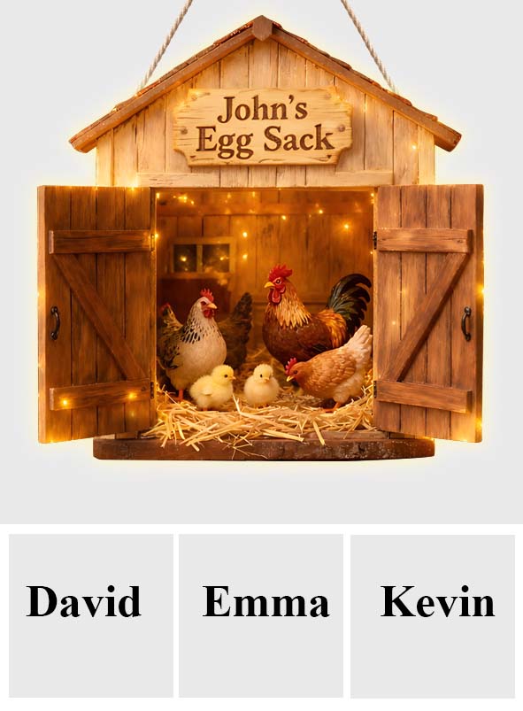 Egg Sack, Farmer Gift - Personalized Farmer LED Light Acrylic Sign