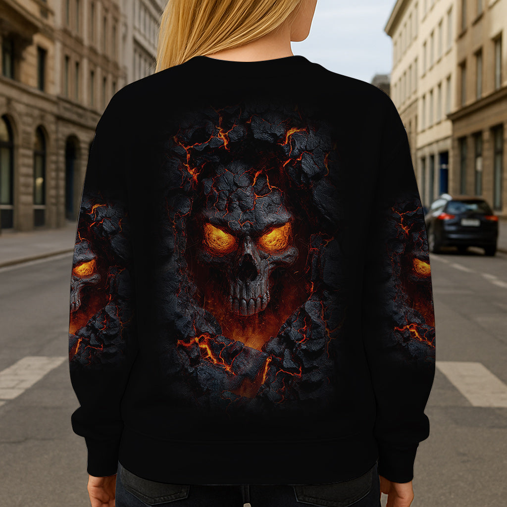 Fire Skull - Personalized Skull All Over Shirt