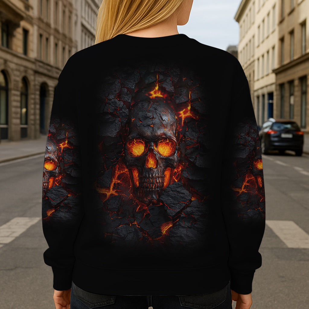 Fire Skull - Personalized Skull All Over Shirt
