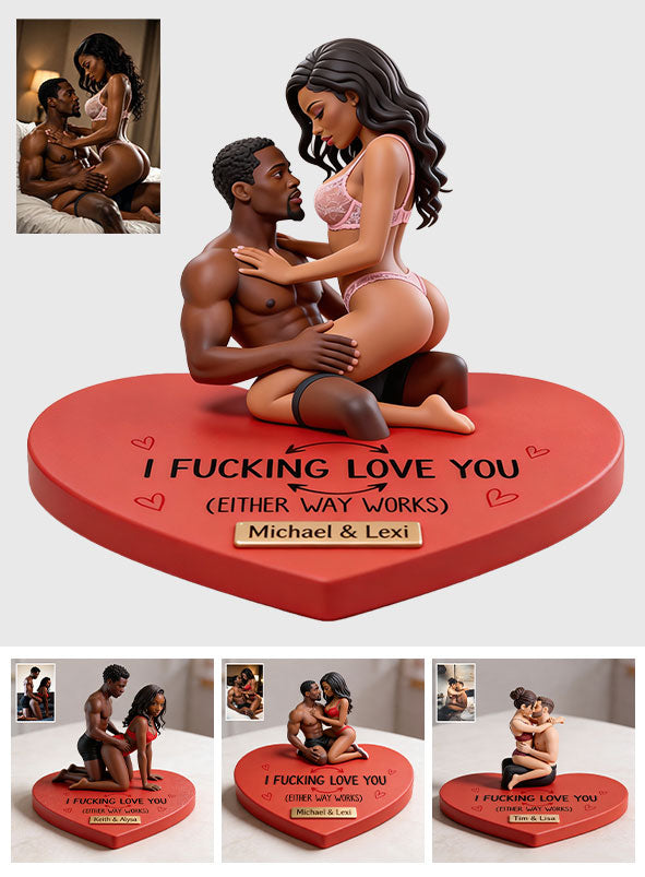Ich liebe dich - Personalisierte scharfe Premium 3D-Figur