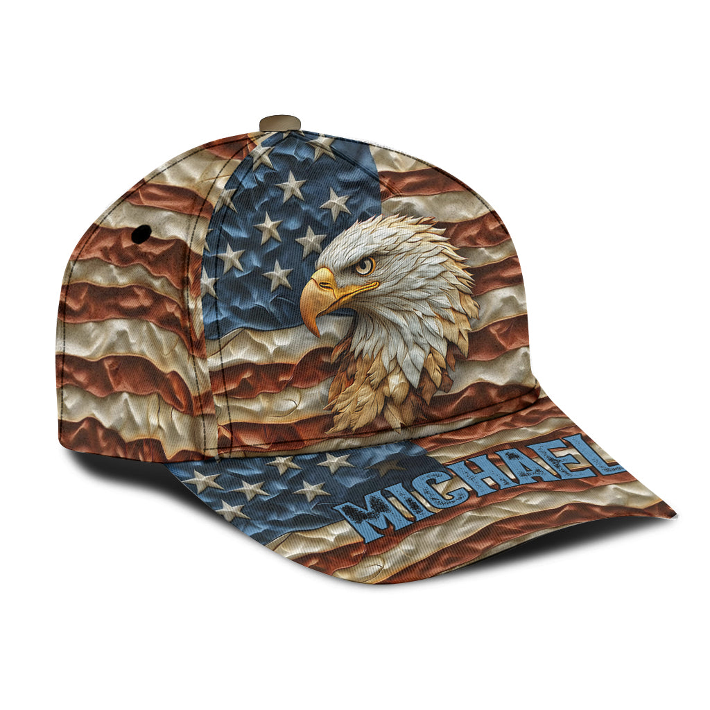 Strong Eagle - Personalized Bald Eagle Classic Cap