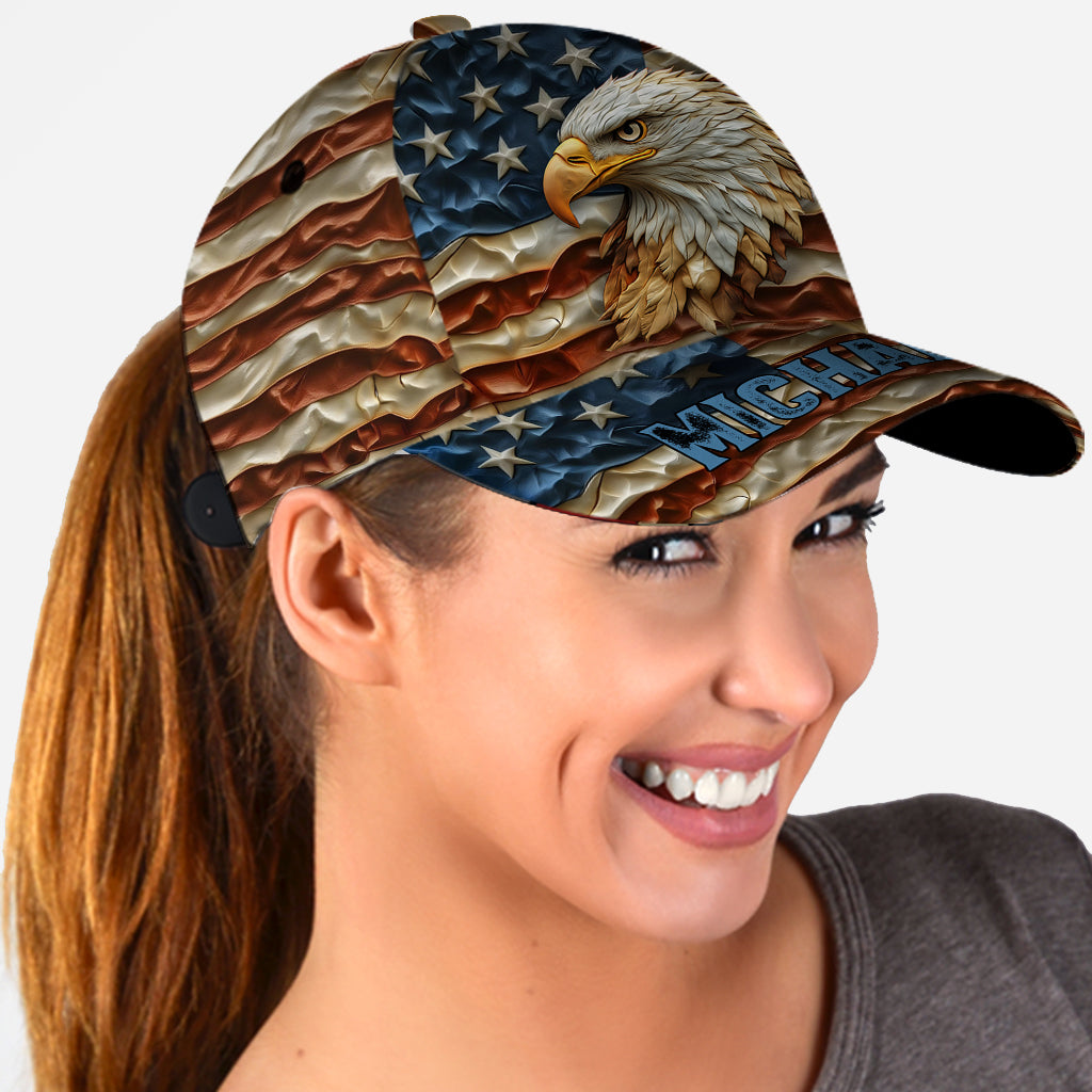 Strong Eagle - Personalized Bald Eagle Classic Cap