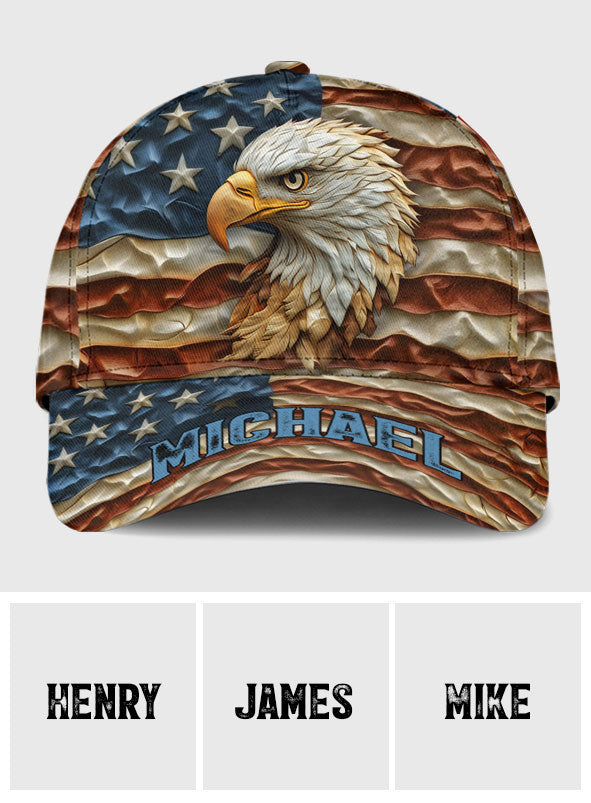 Strong Eagle - Personalized Bald Eagle Classic Cap
