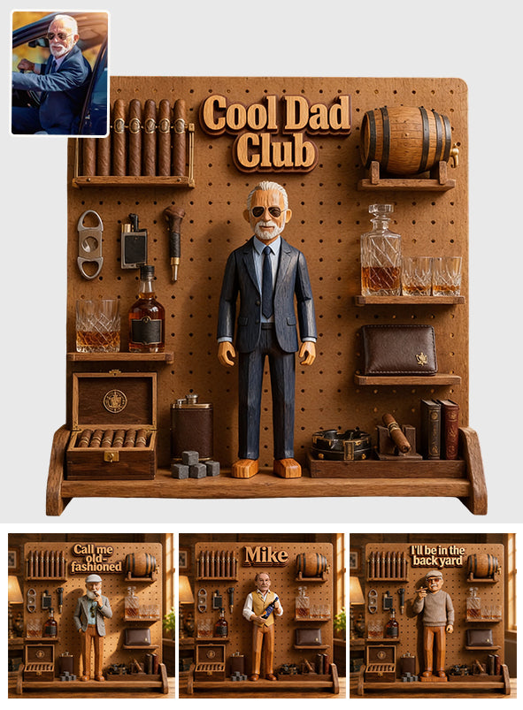 Whiskey & Zigarrenliebhaber - Personalisierte Whisky 2-lagige Holztafel / Holzschild