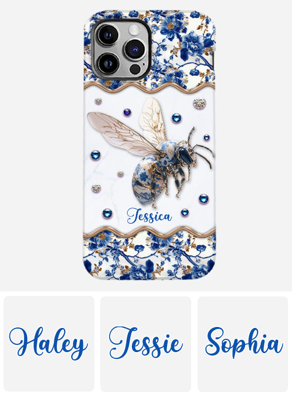 Toile de Jouy Abeille - Coque de téléphone personnalisée avec imprimé abeille