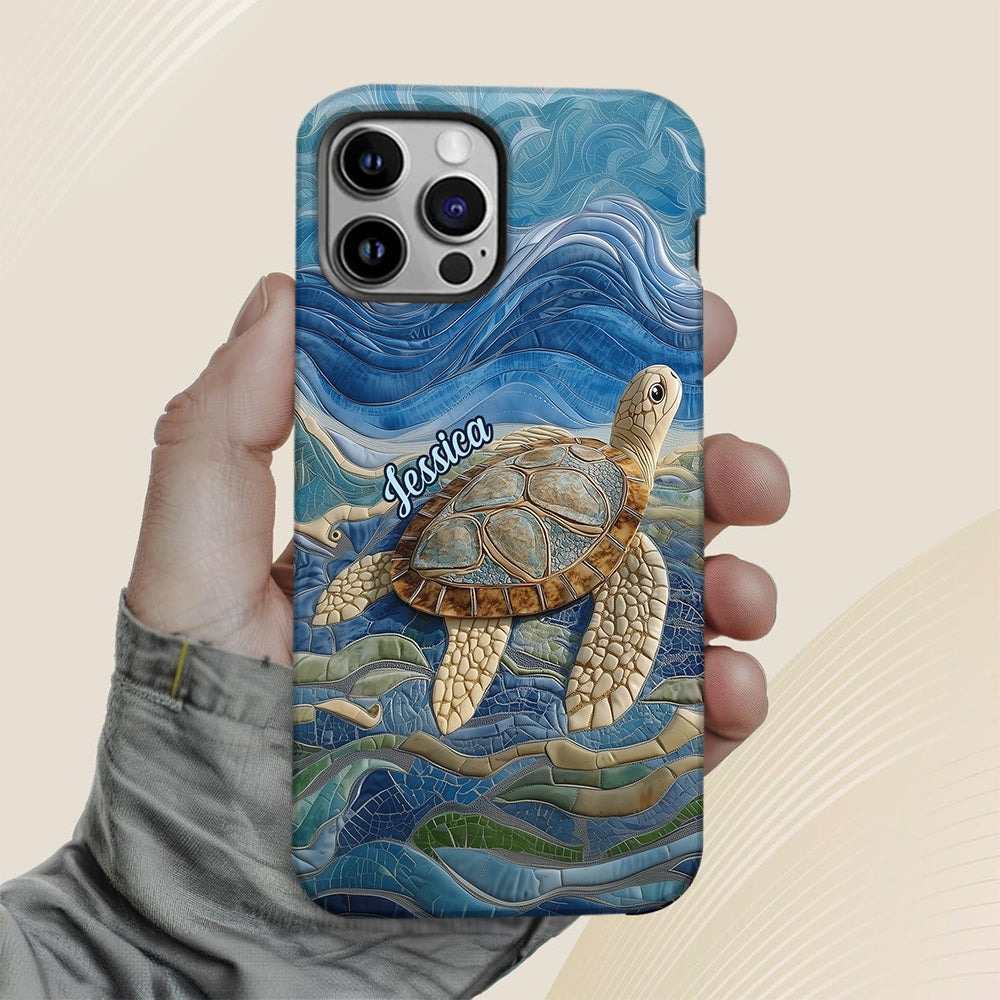 Love Turtles - Personalized Turtle Full Print Phone Case