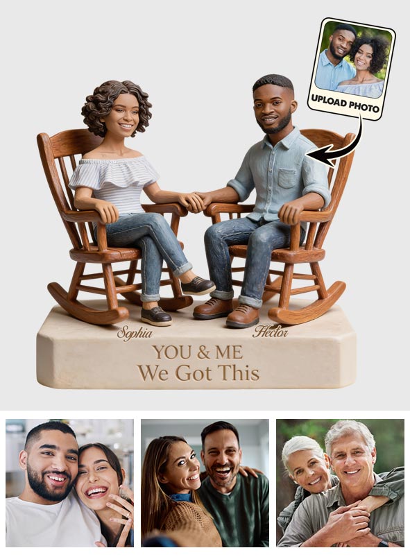 Custom From Any Photo - You And Me We Got This - Personalized Couple Custom Shaped Acrylic Plaque