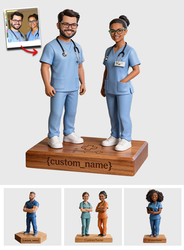 Geschenkidee für Krankenschwestern – Personalisierte Acrylplakette in individueller Form