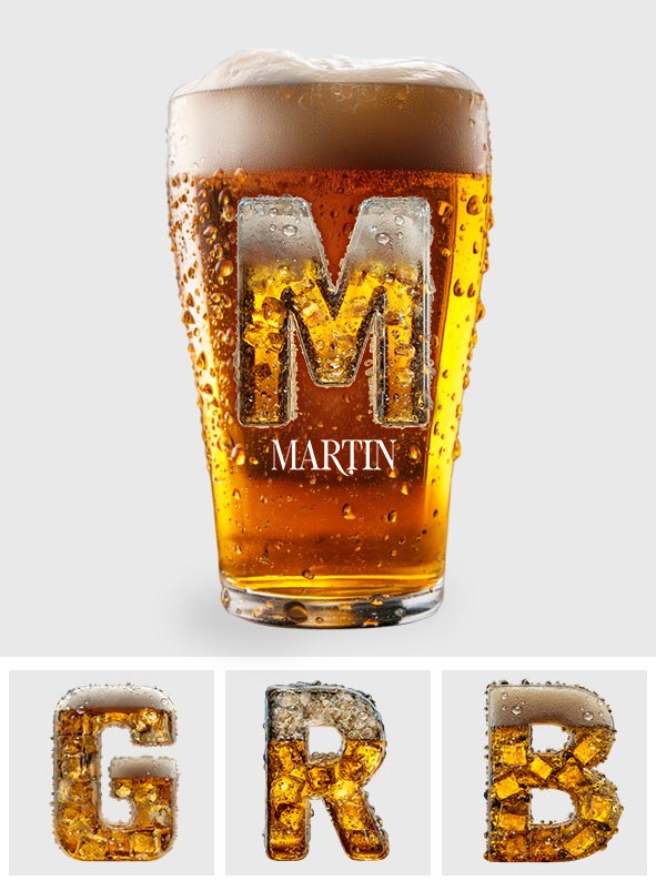 Beer Lover - Personalized Beer Glass