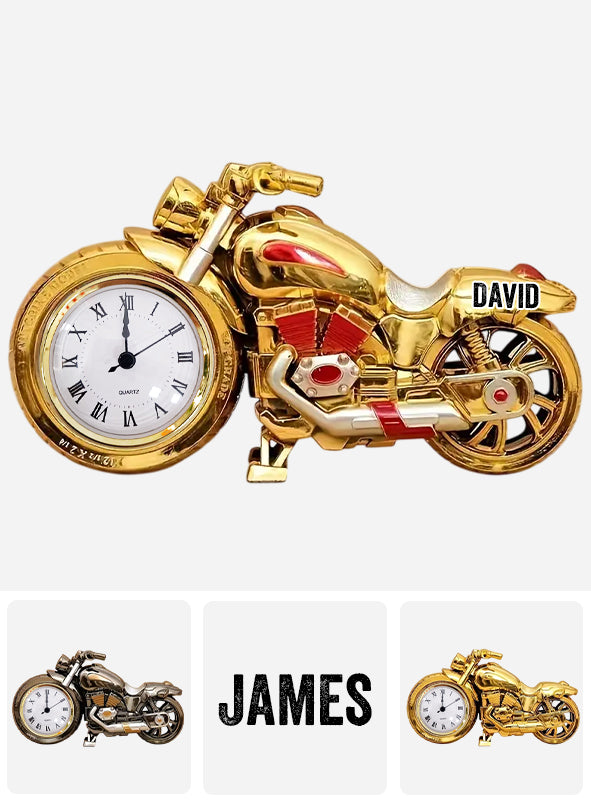 Il est temps de rouler à moto - Plaque horloge acrylique personnalisée pour motard