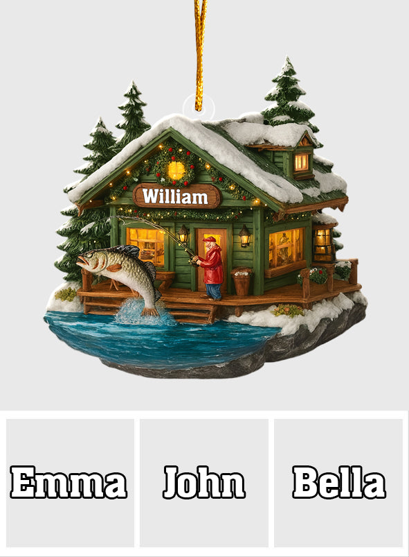 Merry Fishmas - Personalized Fishing Ornament
